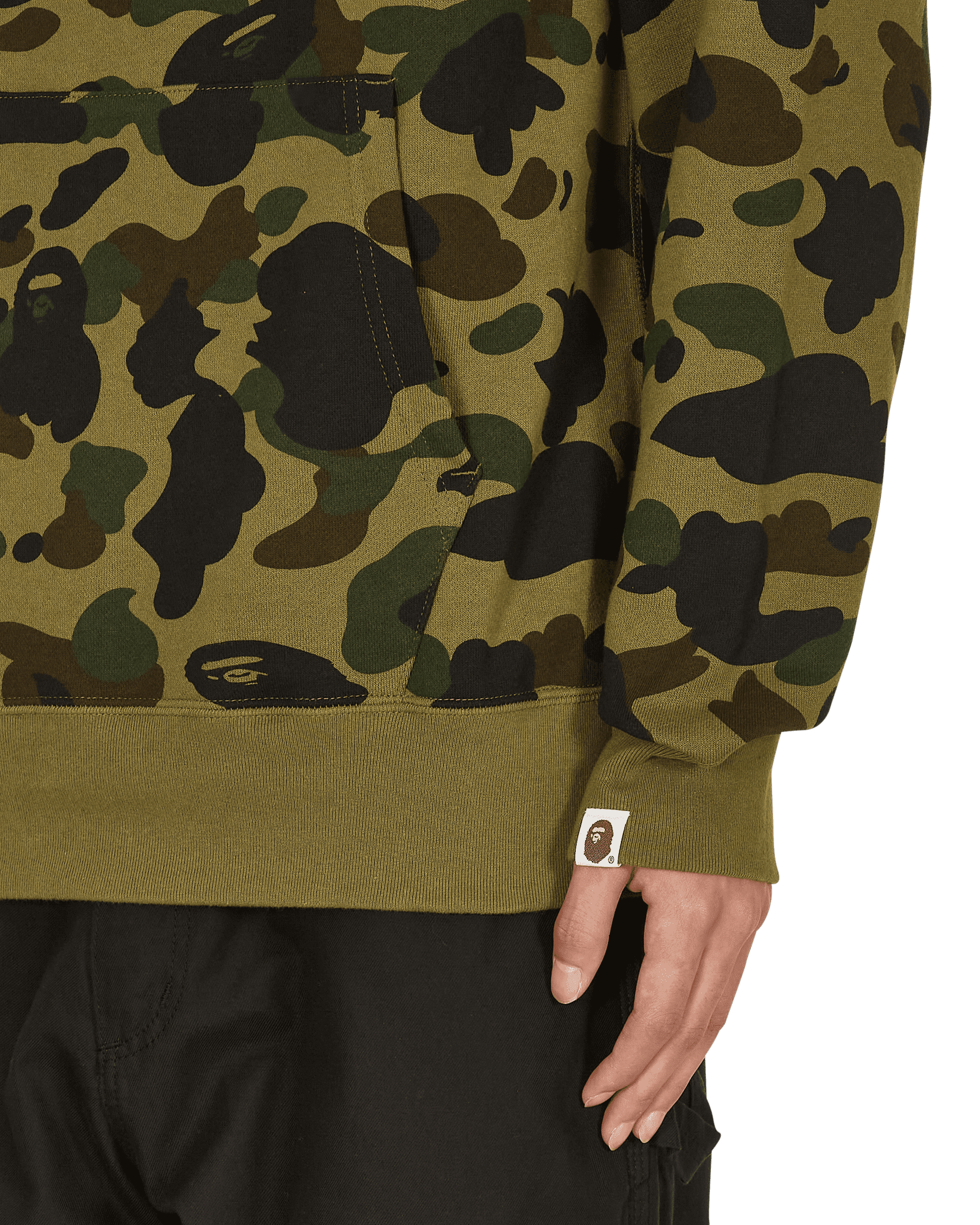 A Bathing Ape 1St Camo One Point Pullover Green Sweatshirts Hoodies 1H80114004 GREEN