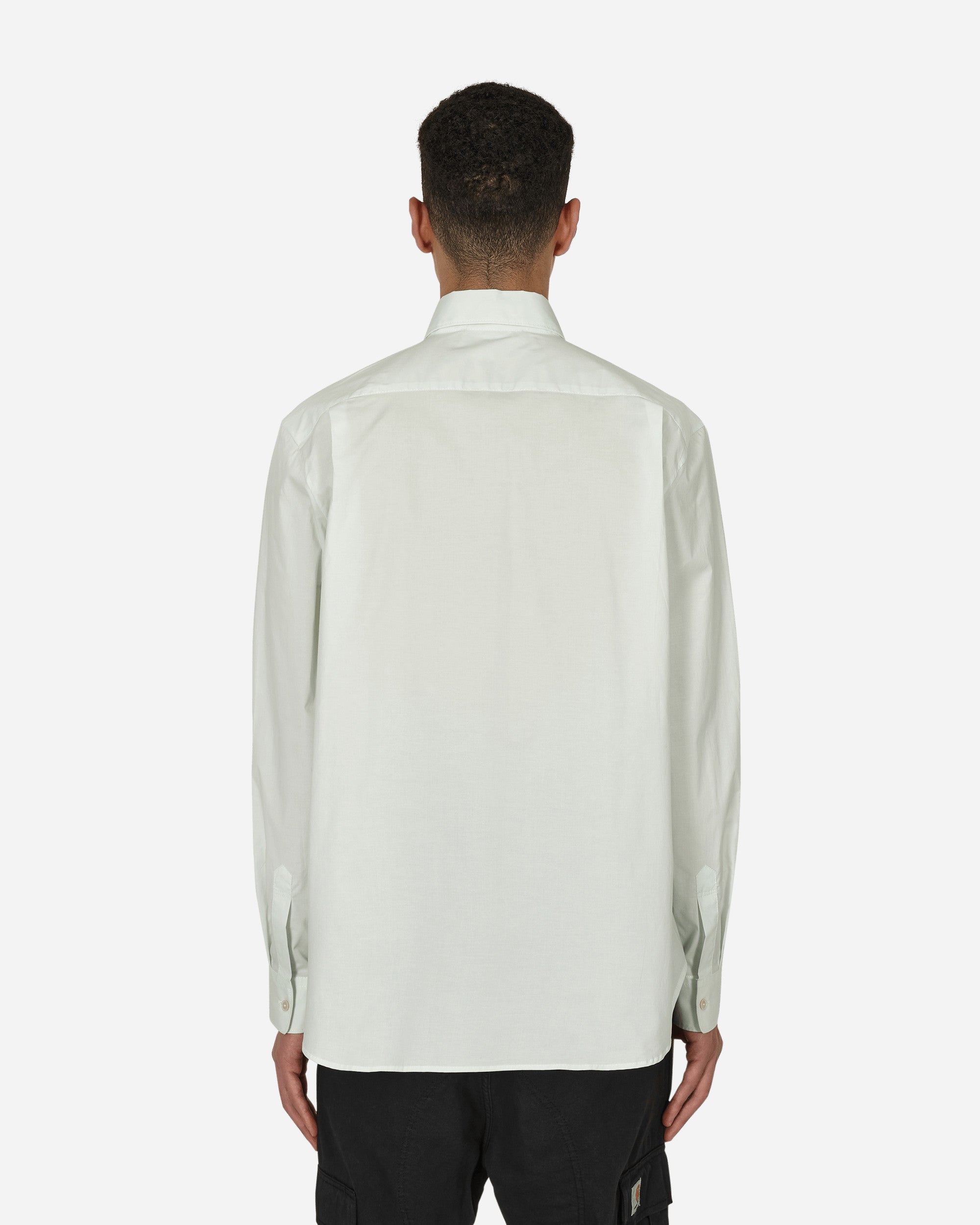 Acne Studios Sale Ls Cotton Poplin Shirt Pale Green Shirts Longsleeve BB0454- ABH