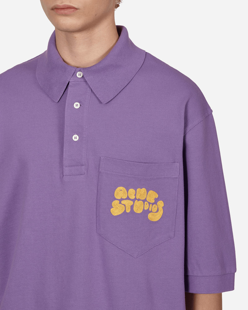 Acne Studios Exgo Bubble Logo T-Shirt Lilac Purple T-Shirts Shortsleeve BL0326- ADI