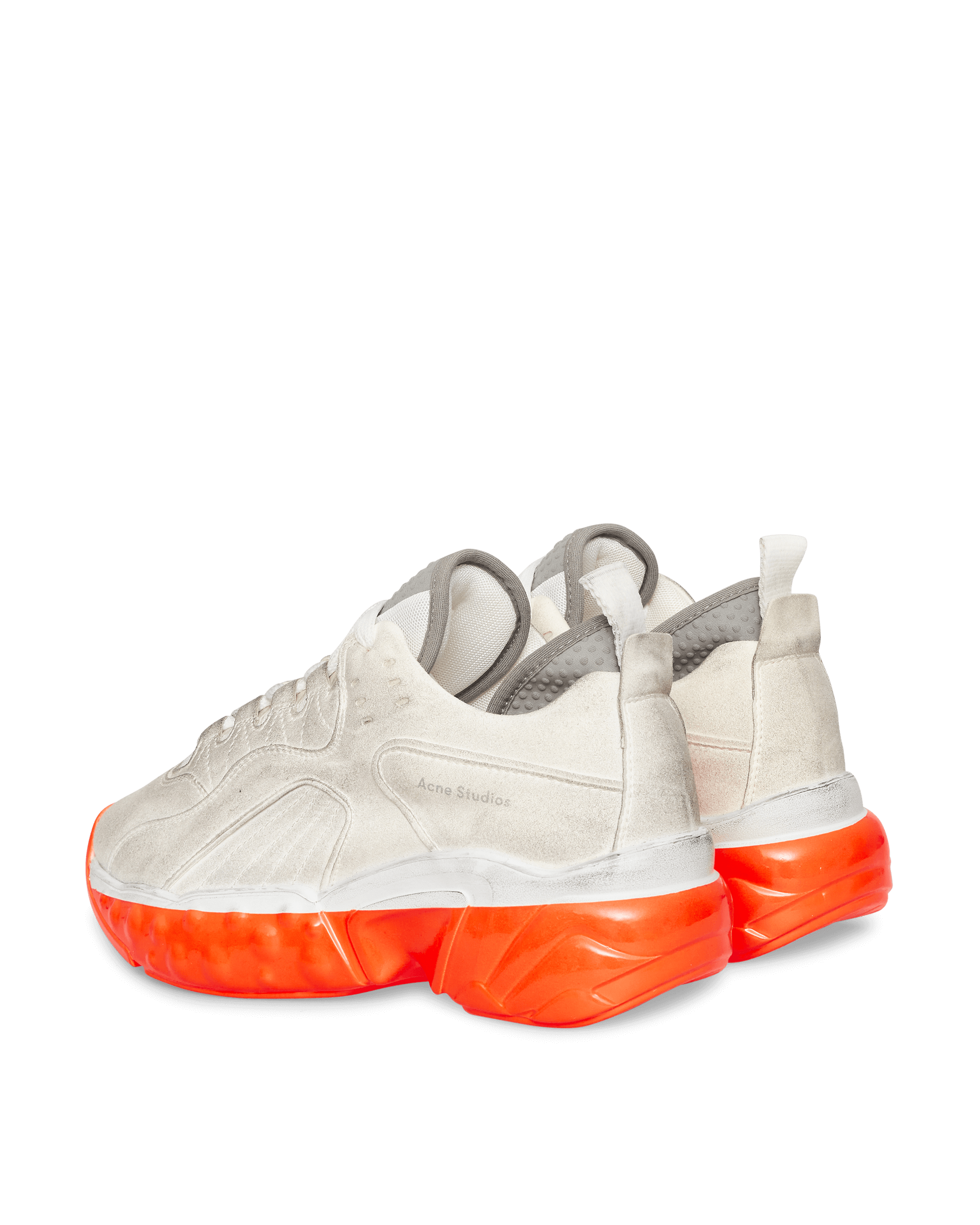 Acne Studios Rockaway Dip White/Orange Sneakers Low BD0074- 001