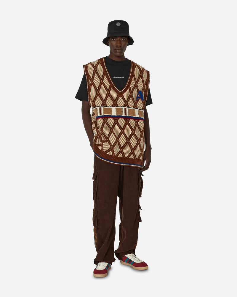 Kingpin Knitted Vest Brown