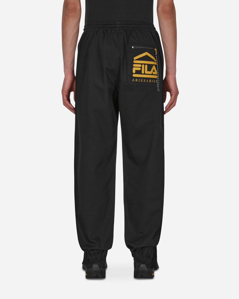 Aries Logo Twill Trackpant Black Pants Trousers FIAR30003 BLK