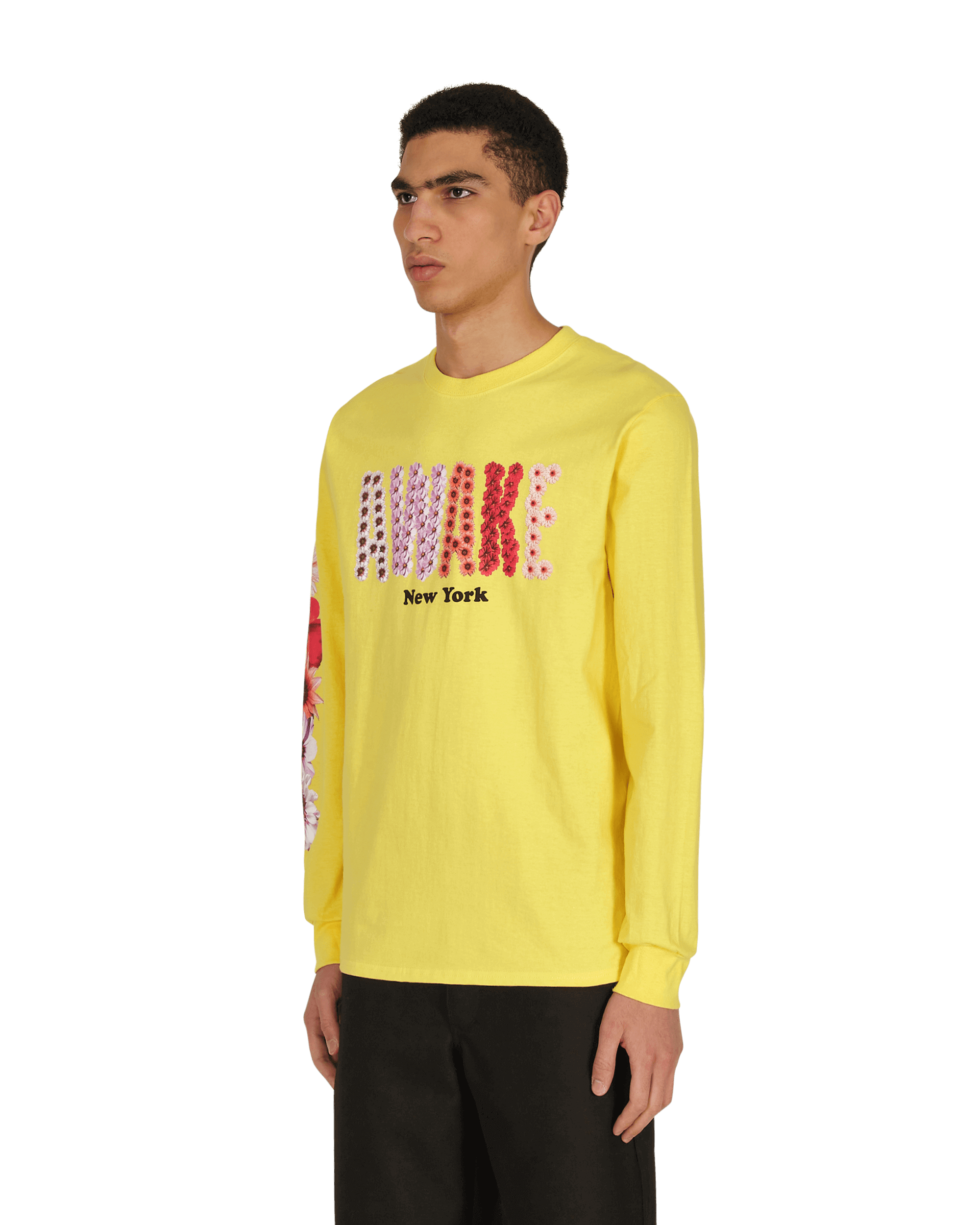Awake NY Bloom Yellow T-Shirts Longsleeve AWK-SS21-TS002 YELLOW