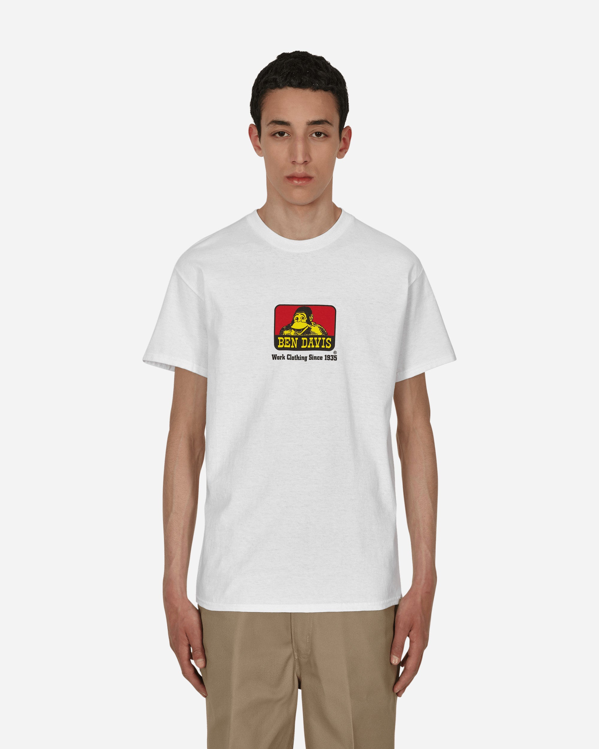 Ben Davis Classic Logo T-Shirt Y White T-Shirts Shortsleeve 9063 001