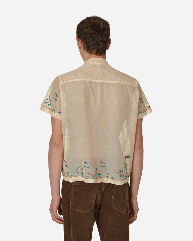 Bode Sequined Floral Net Ss Shirt Multi Shirts Shortsleeve MRF22SH091 MULTI