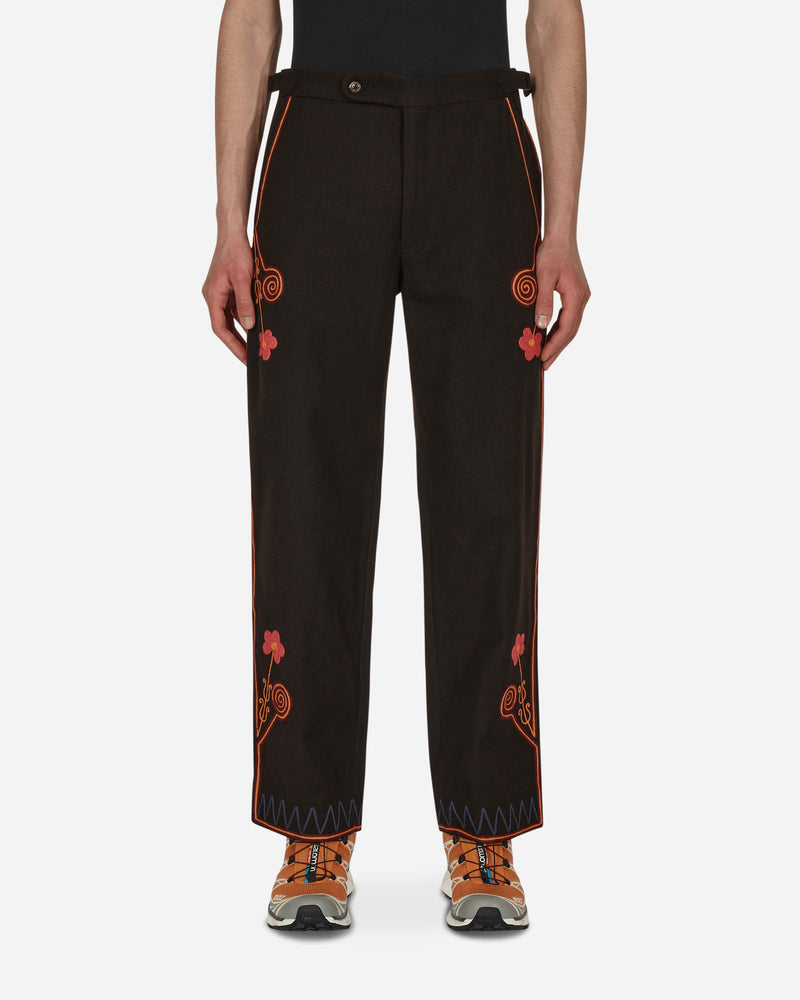 Rancher Embroidered Trousers Brown