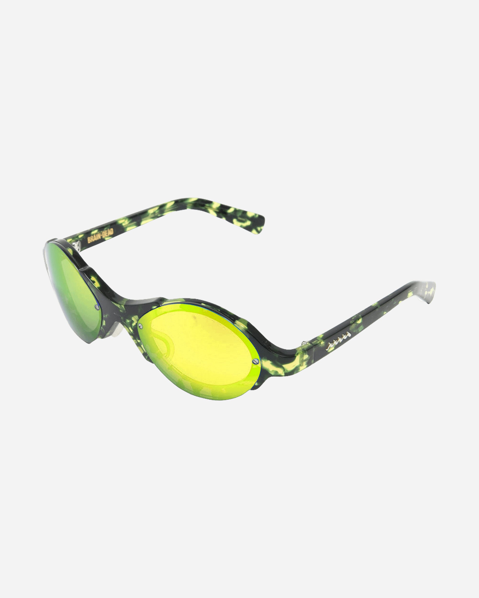 Brain Dead Mutant Sunglasses Green Granite Eyewear Sunglasses BDP23A08003546 GR29
