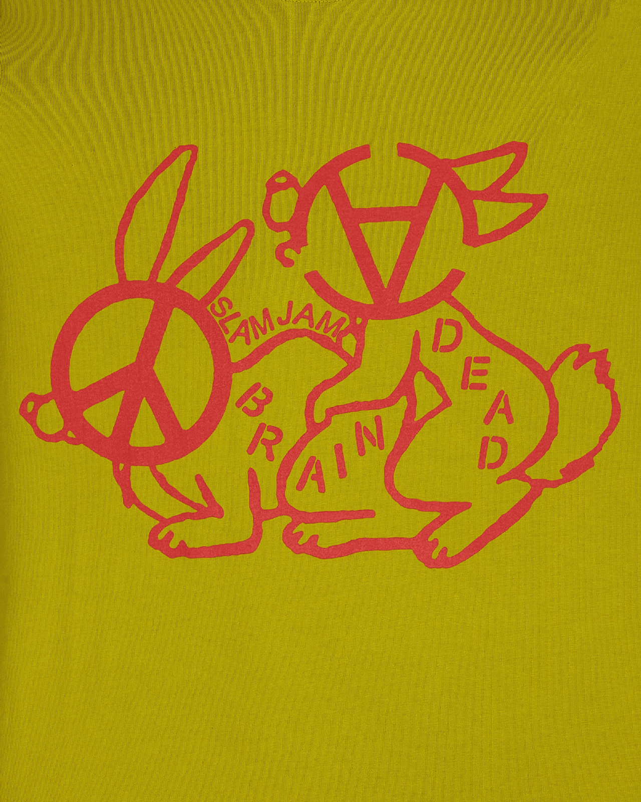 Brain Dead Anarchy Bunny Love Moss T-Shirts Shortsleeve BDSJBUNNYLOVETEE 002