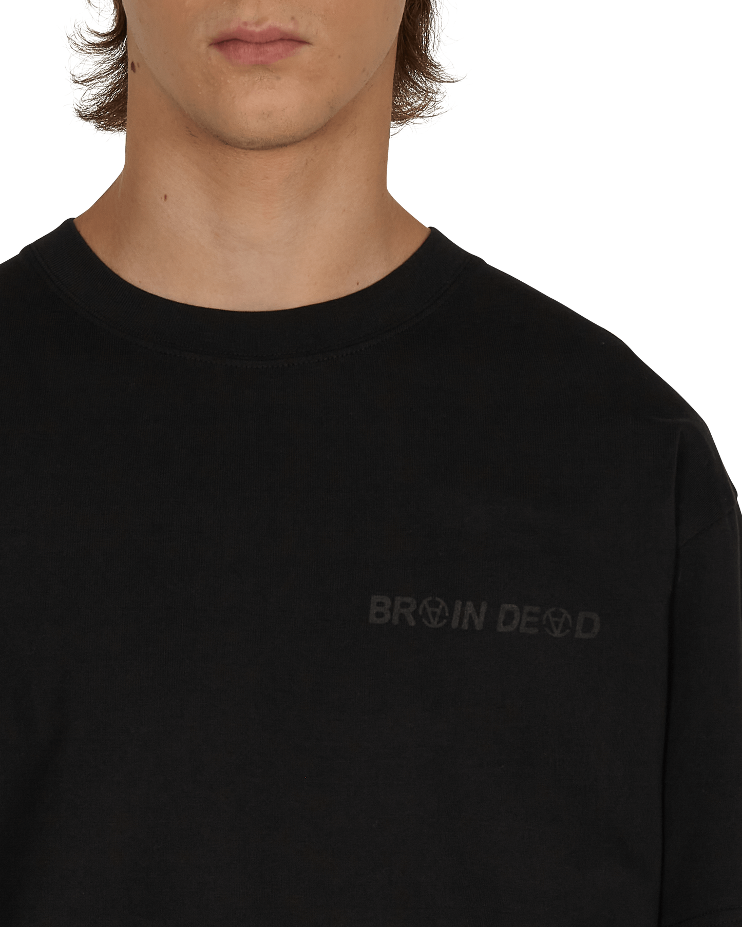 Brain Dead Digi Anarchy Black T-Shirts Shortsleeve BSSJDIGITEE 001