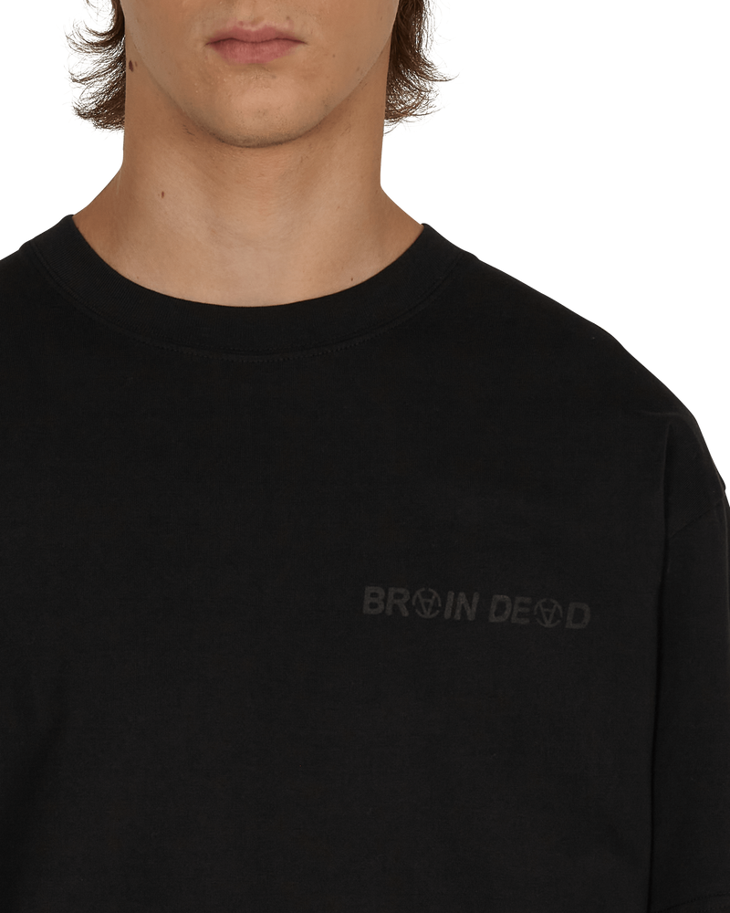 Brain Dead Digi Anarchy Black T-Shirts Shortsleeve BSSJDIGITEE 001