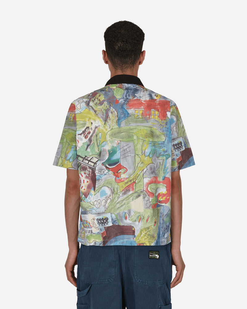 Brain Dead Leomis World Short Sleeve Button Up Shirt Multi Shirts Shortsleeve BDS22T11002337 MP01