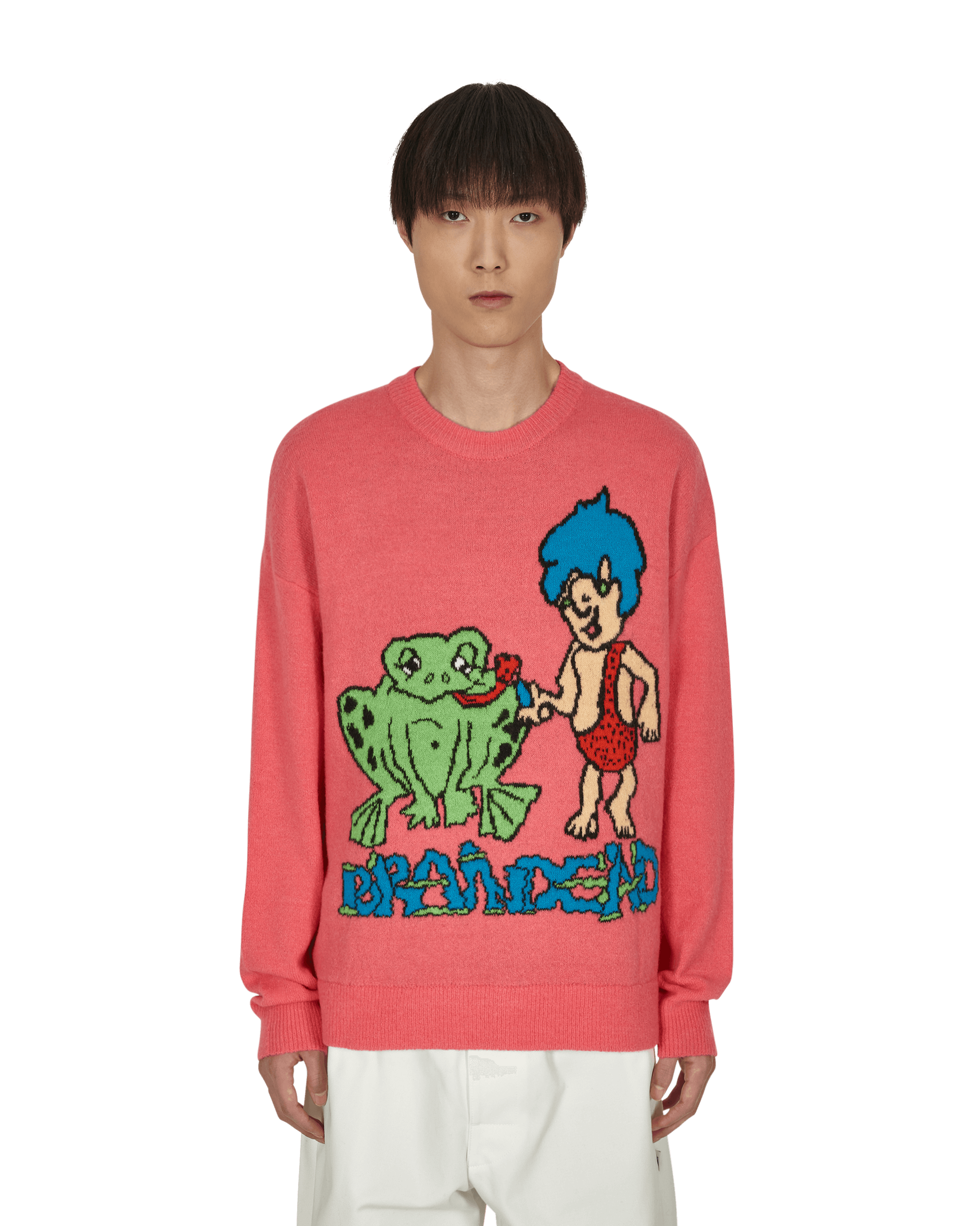 Brain Dead Buddies Sweater Fuschia Knitwears Sweaters BDF21O12001960 PK04