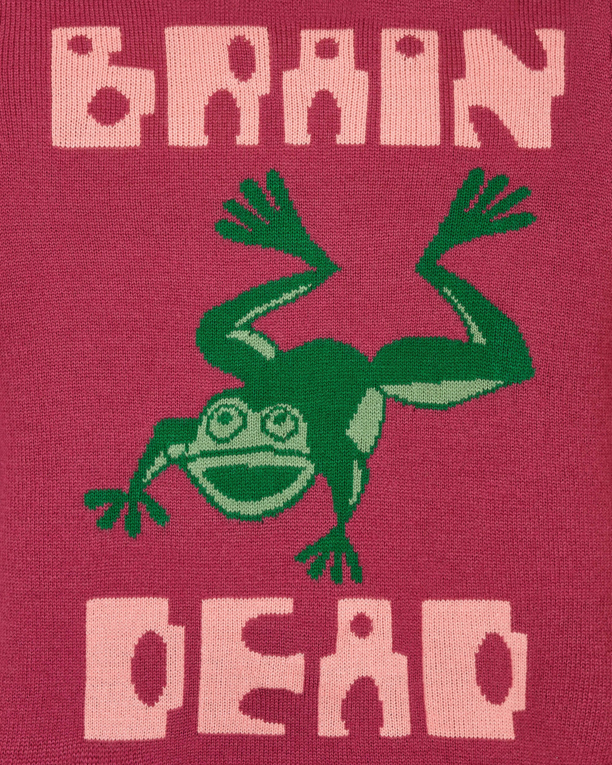 Brain Dead Frogger Fuchsia Knitwears Sweaters BDP22O12002278 PK04