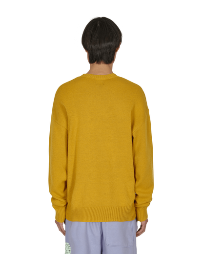 Brain Dead Slingshot Knit Sweater Mustard Knitwears Sweaters BDF21O12002025 YL08