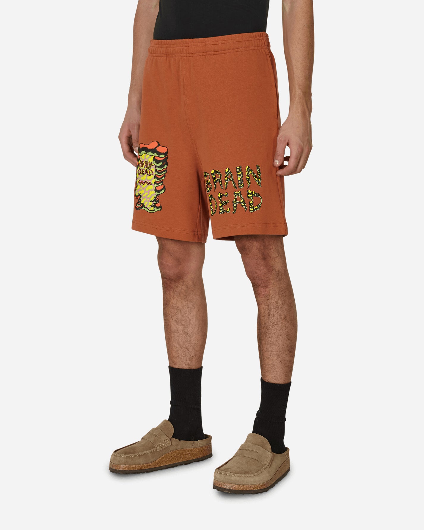 Brain Dead Tetsunori Tawaraya Jersey Short Rust Shorts Sweatshorts BDP23B16003052 OR04