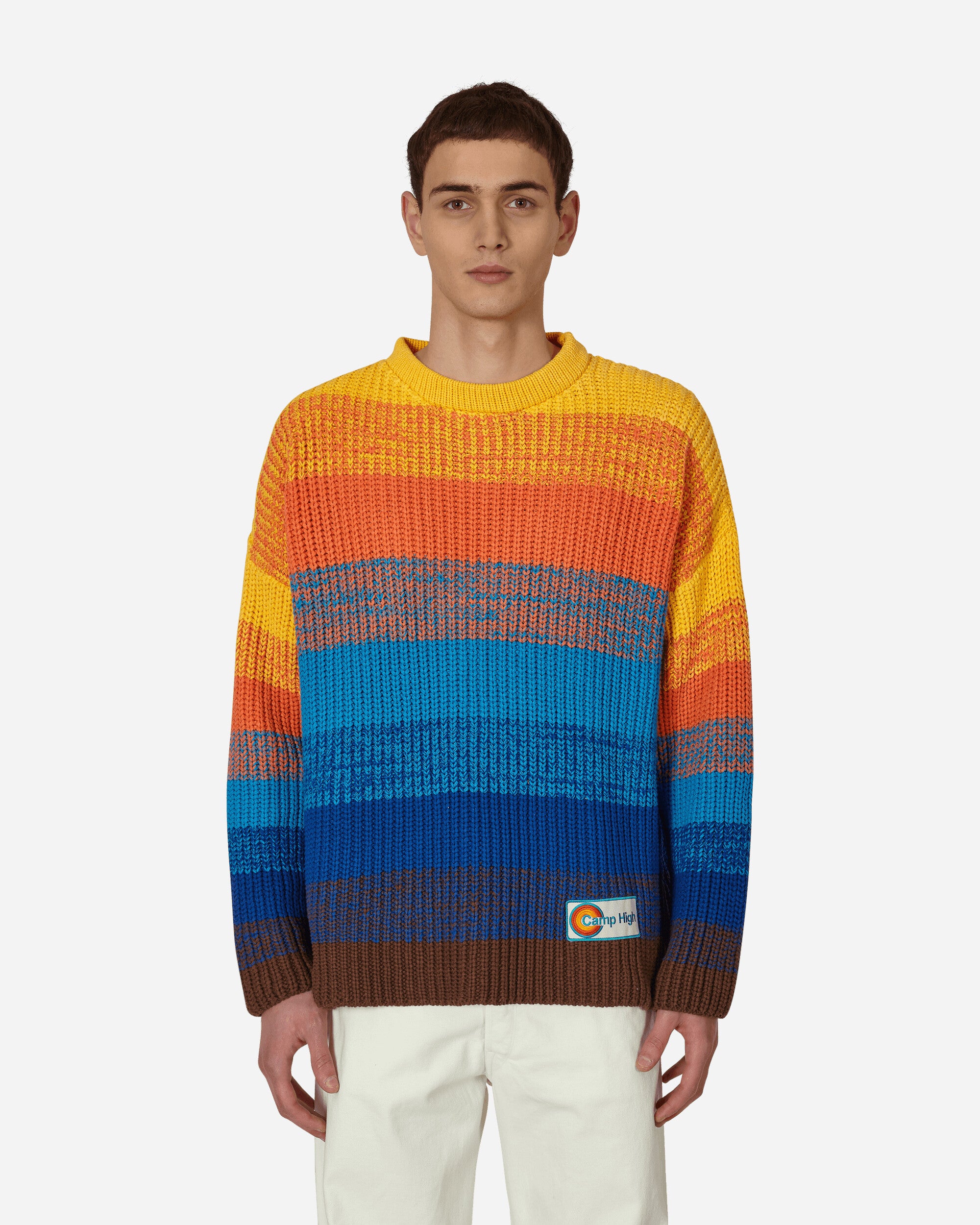 Sunset Rib Knit Sweater Multicolor