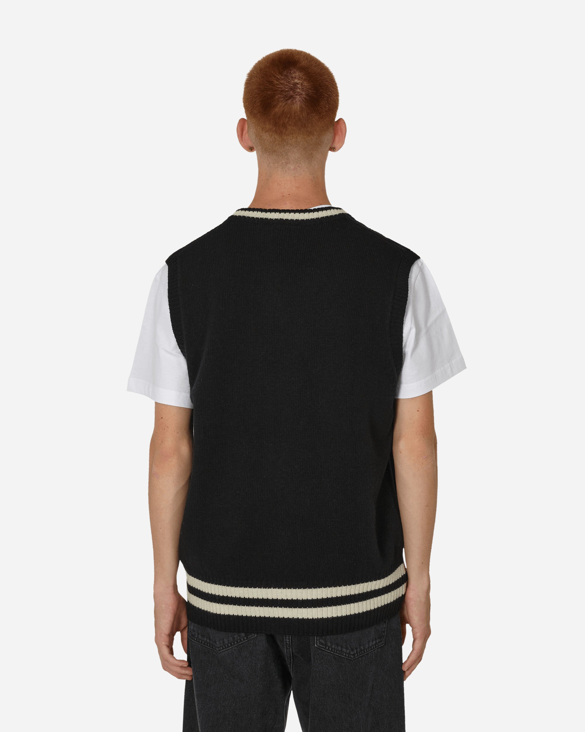 Carhartt WIP Stanford Vest Sweater Black/Salt Knitwears Gilets I032282 1T8XX