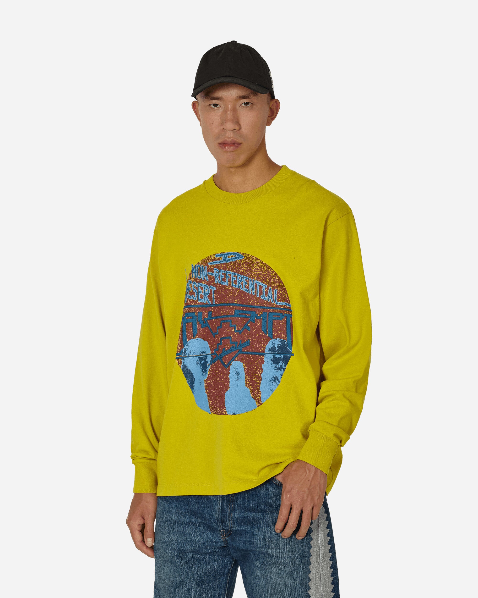 Cav Empt Non-Referential Long Sleeve T Yellow T-Shirts Longsleeve CES24LT01 001