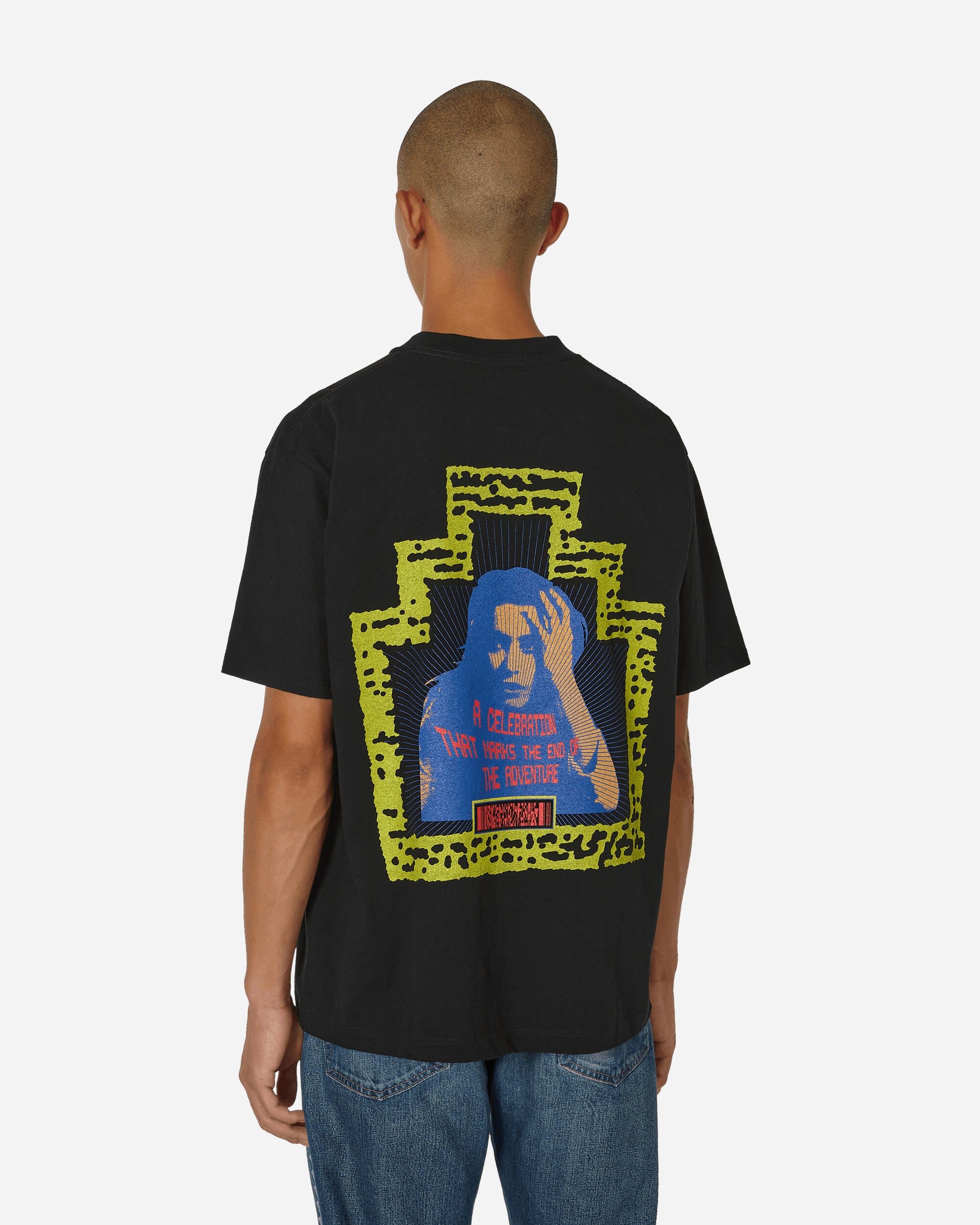Cav Empt End Of The Adventure T Black Black-White T-Shirts Shortsleeve CES24T06 001