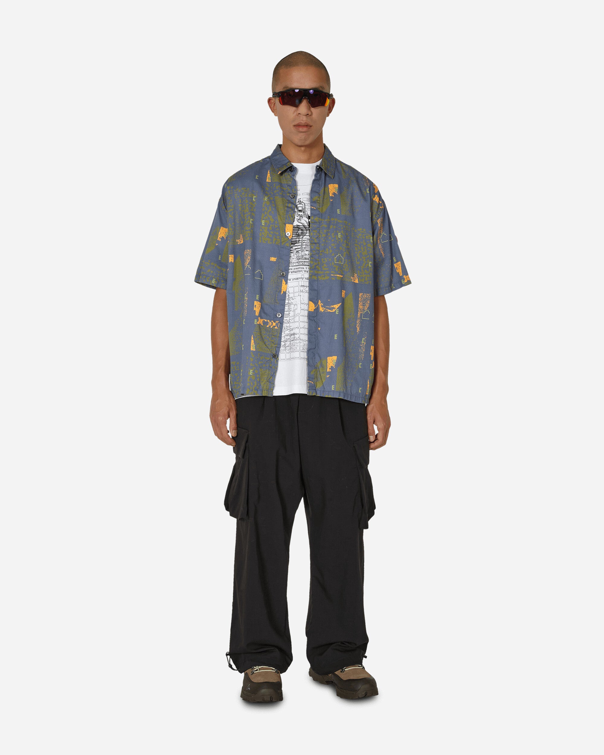 Cav Empt E C E C Short Sleeve Shirt Navy Shirts Shortsleeve Shirt CES24SH10 001