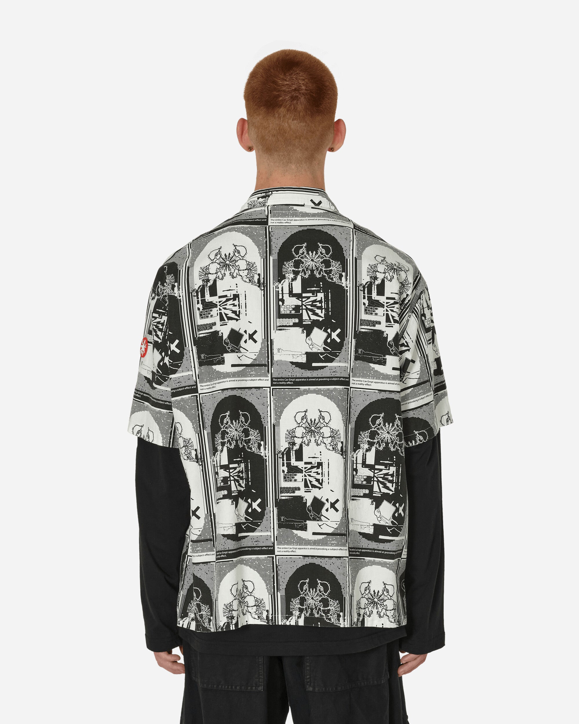 Cav Empt Md Effective Short Sleeve Shirt White Shirts Shortsleeve Shirt CES24SH09 001
