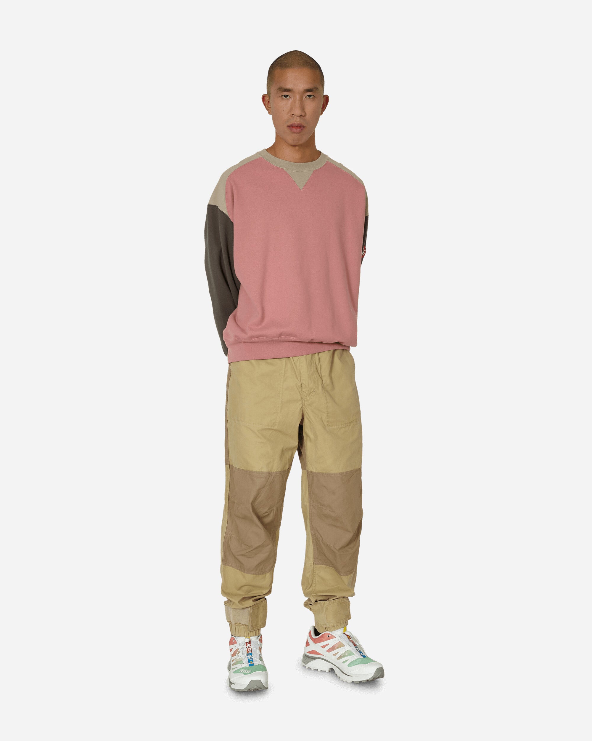 Cotton Warm Up Pants Beige