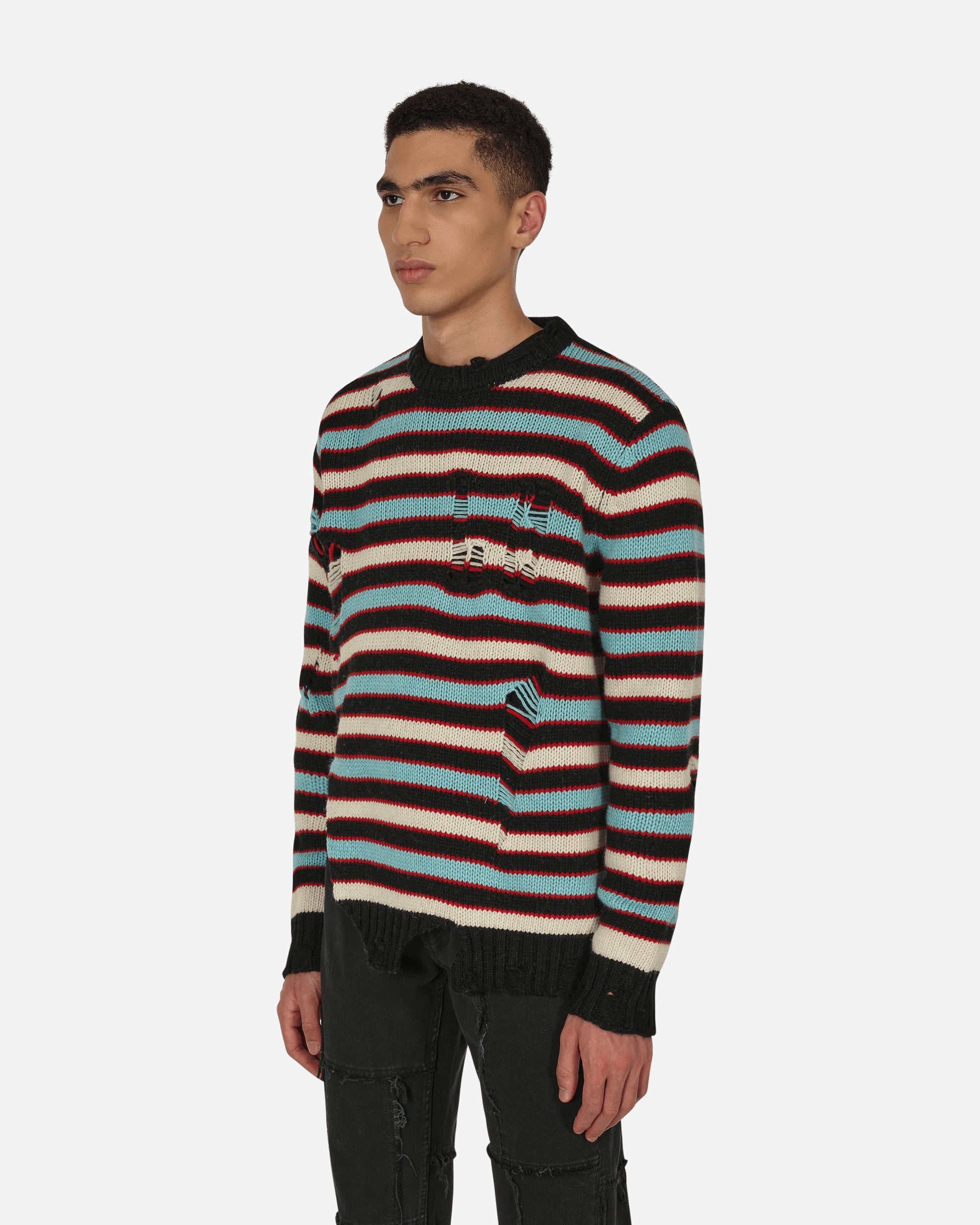 Charles Jeffrey Loverboy Mega Shred Stripe Jumper Multicoloured Knitwears Sweaters CJLAW22MSSJ MULCOL