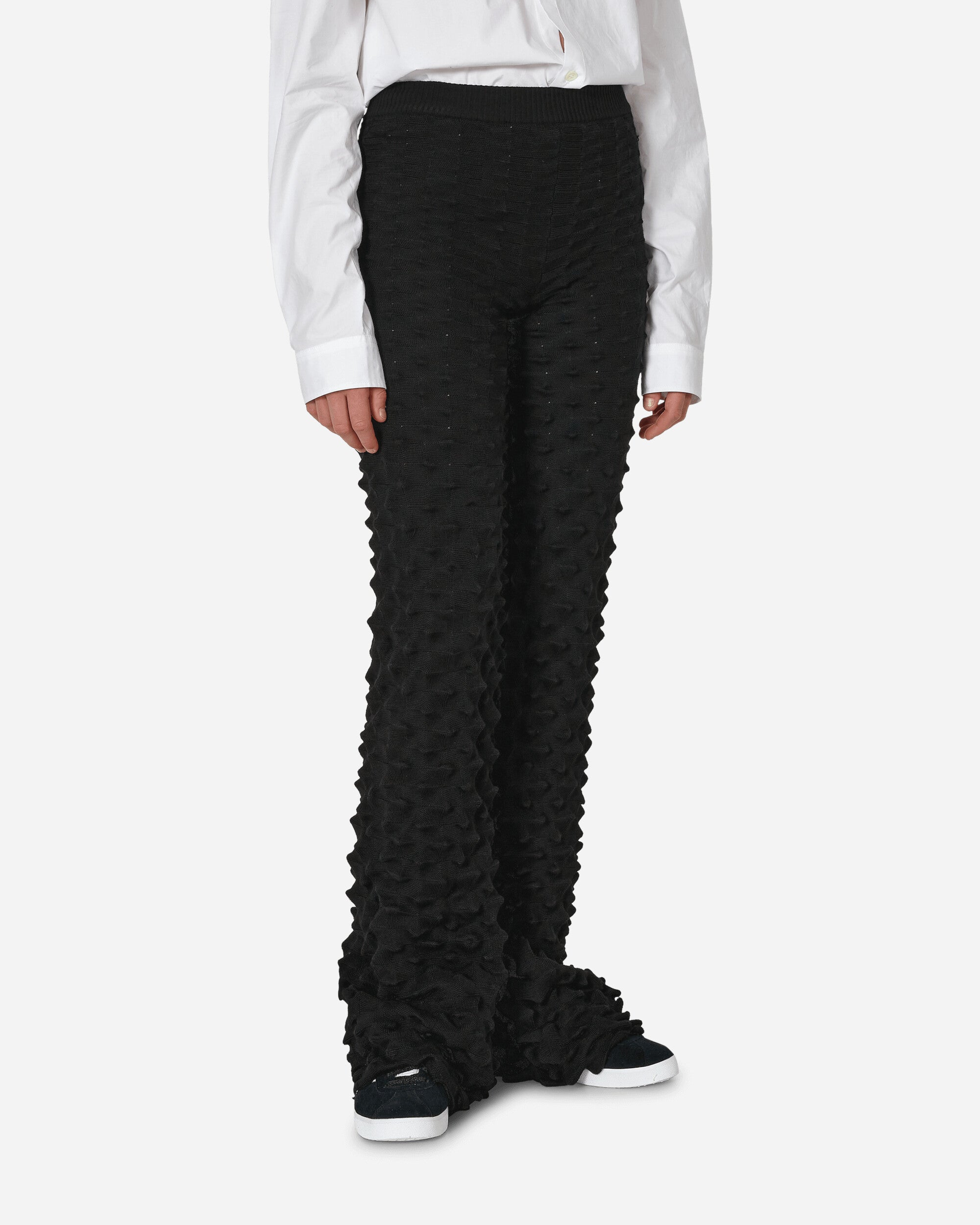 Gradient Spiky Trousers Black