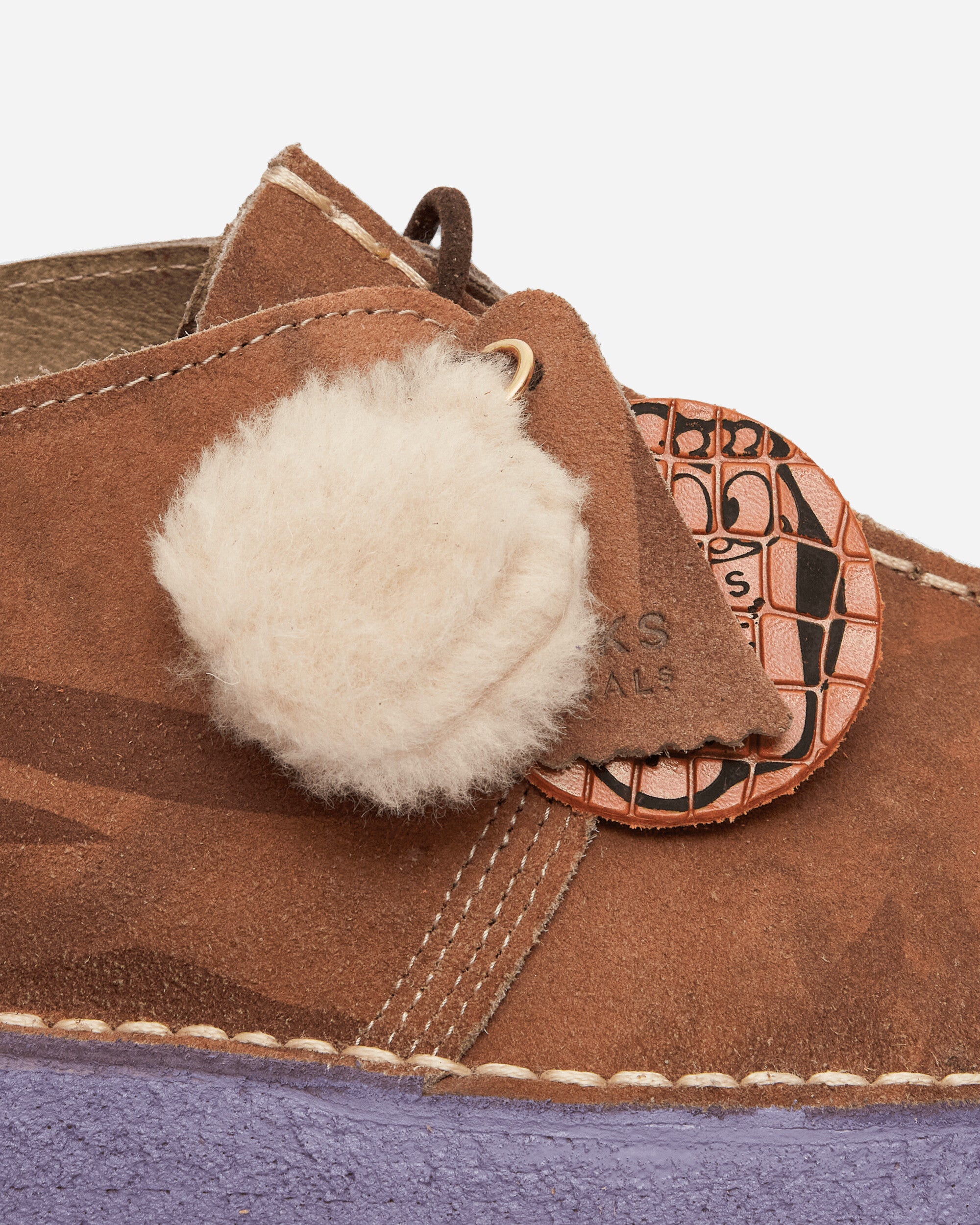 Clarks Originals Desert Trek X Aries Brown Classic Shoes Laced Up 26173125W BROWN