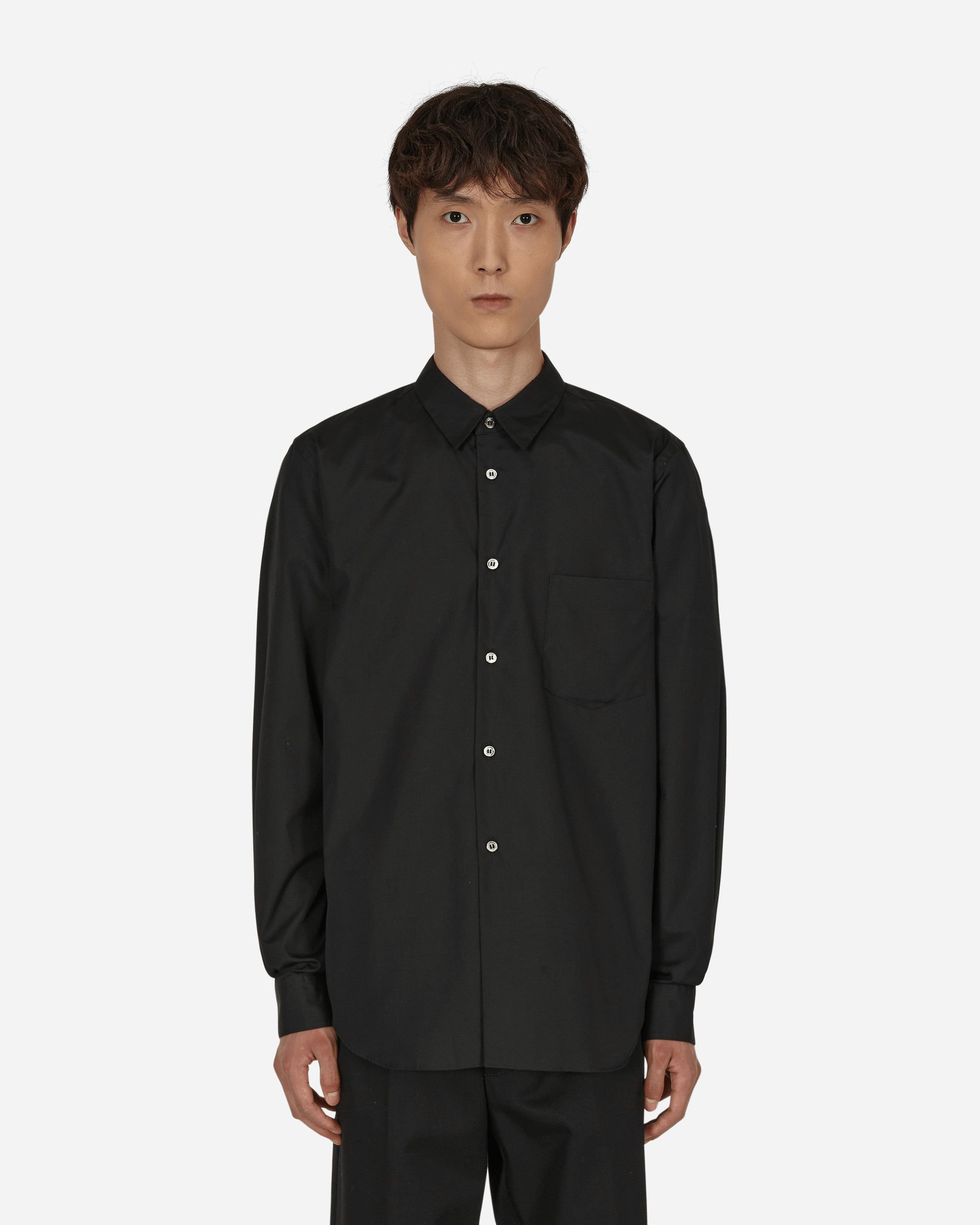 Comme Des Garçons Black Blouse Black Black Shirts Longsleeve 1I-B004-S22 1