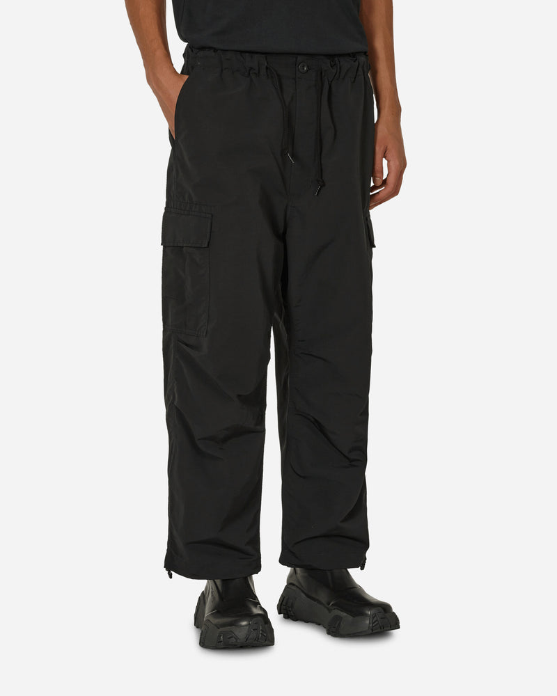 Polyester Cargo Pants Black