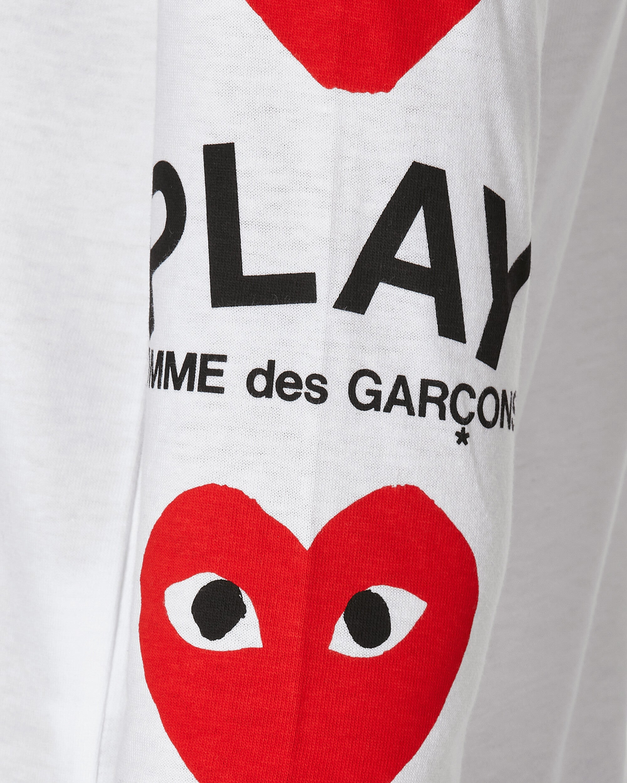 Comme Des Garçons Play Wmns T-Shirt Long Sleeve Knit White T-Shirts Longsleeve P1T259 1