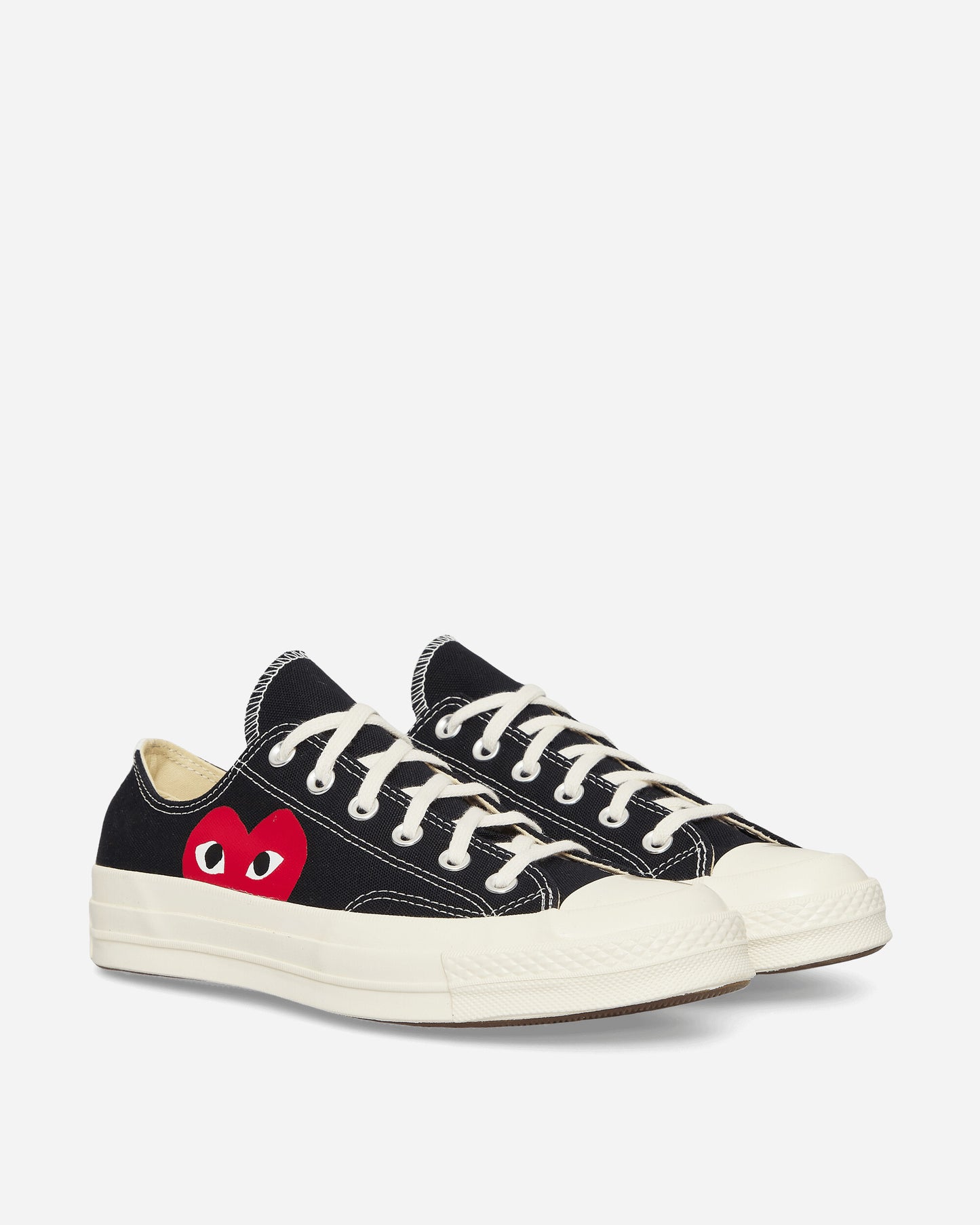 Comme Des Garçons Play Big Heart Ct70 Low Top Black Sneakers Low P1K111 1