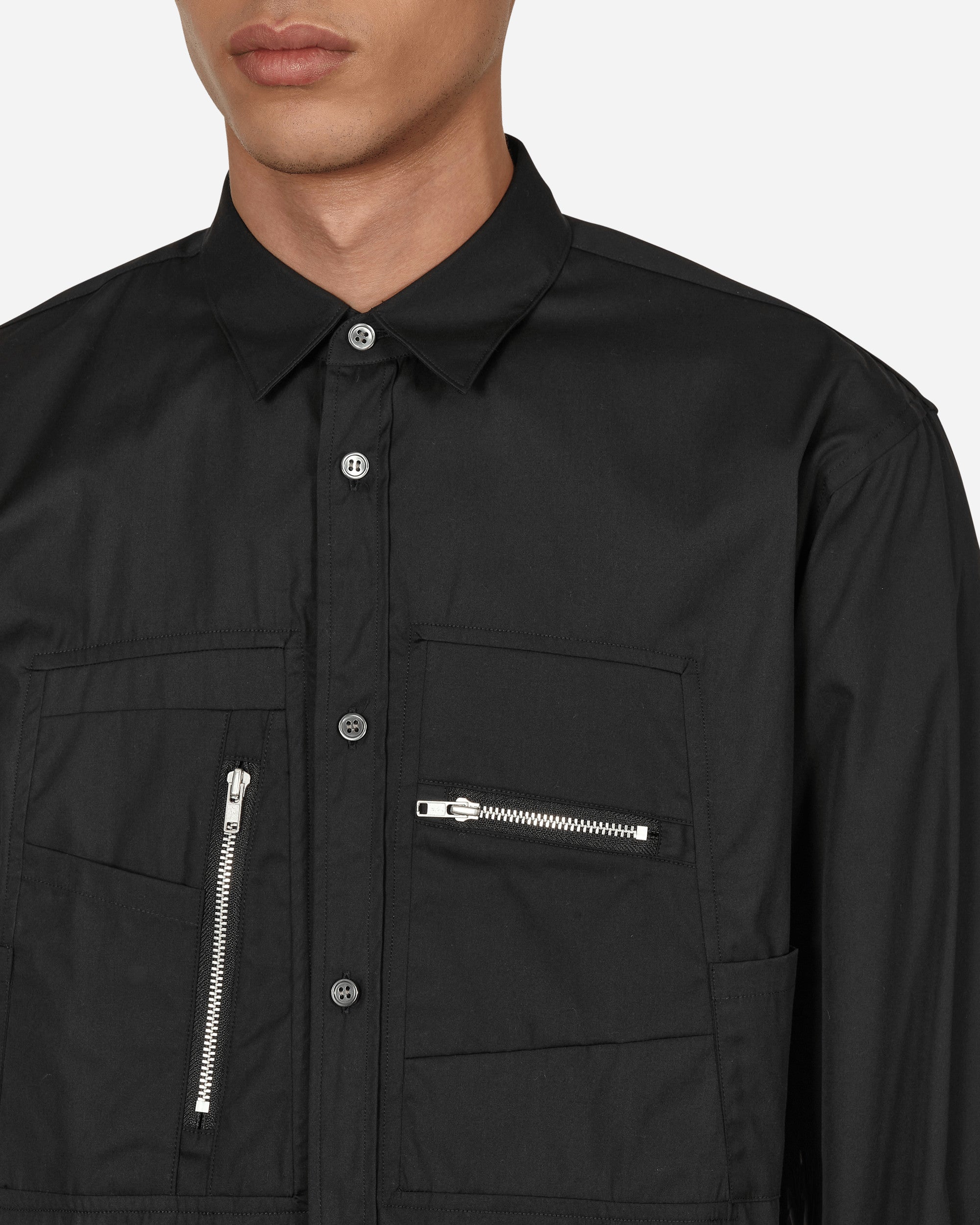 Comme Des Garçons Shirt Mens Shirt Woven Black Shirts Longsleeve FJ-B001-W22 1