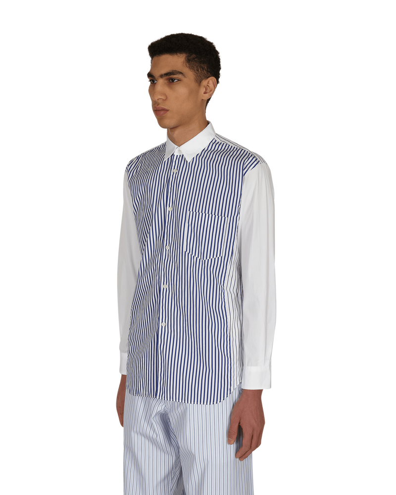 Comme Des Garçons Shirt Woven White/Stblue Shirts Longsleeve FG-B057-SS21 1