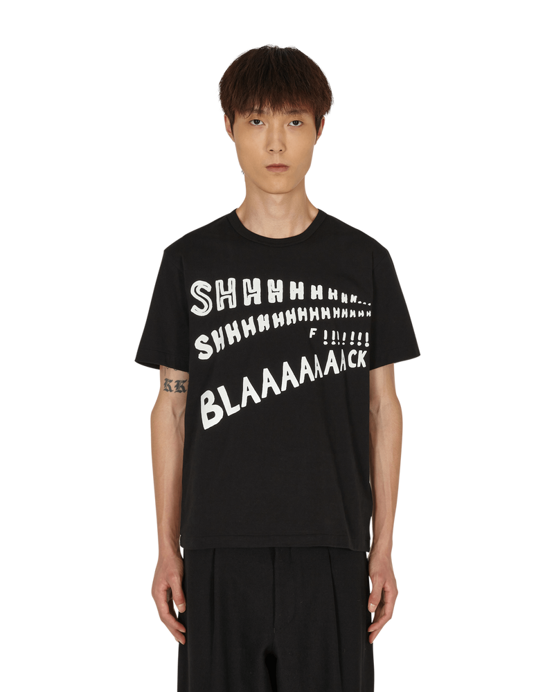 Comme Des Garcons Black T-Shirt Black T-Shirts Shortsleeve 1H-T004-W21 1