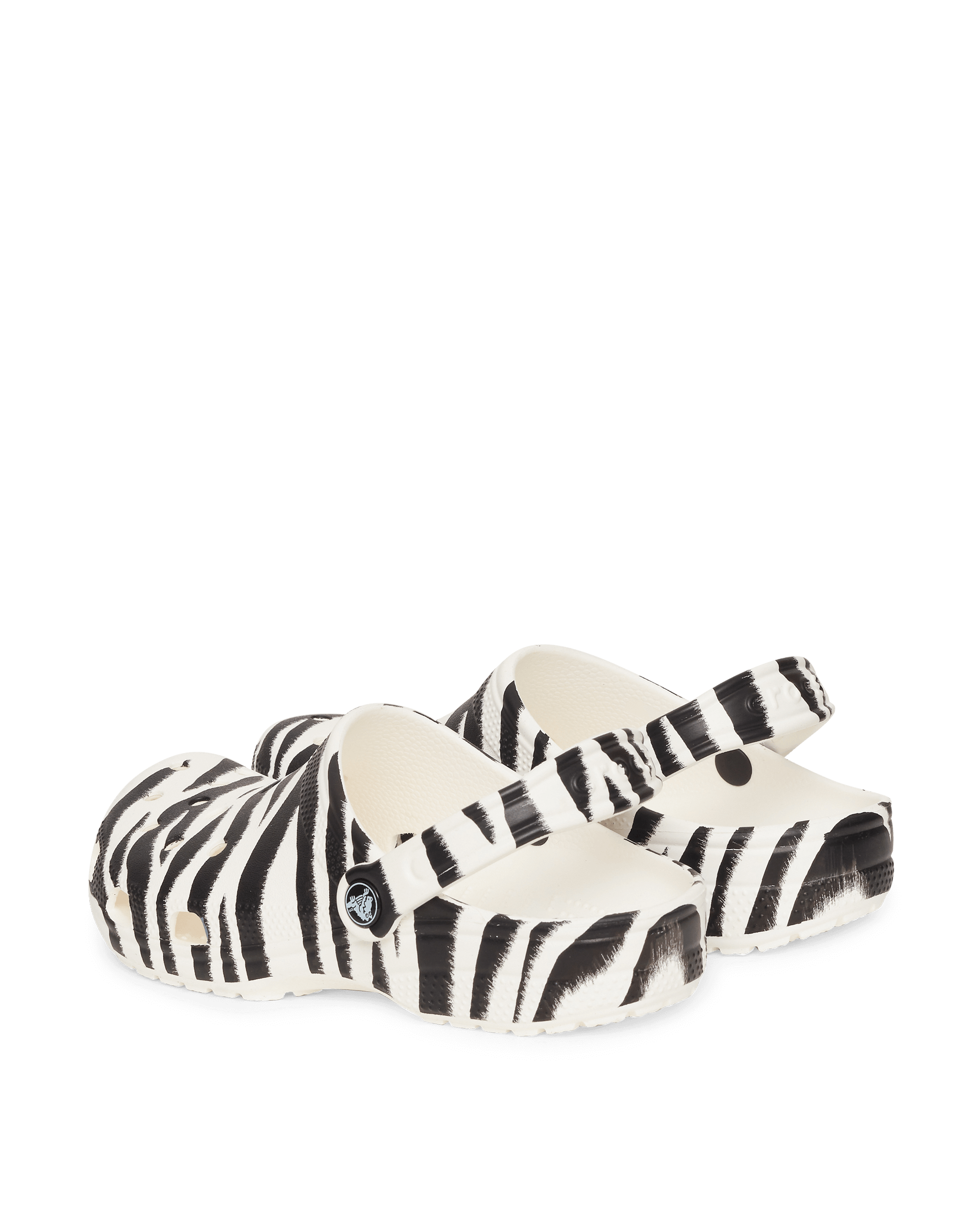 Crocs Wmns Classic Animal White/Zebra Print Sandals and Slides Sandal S21CR206676 WHZP