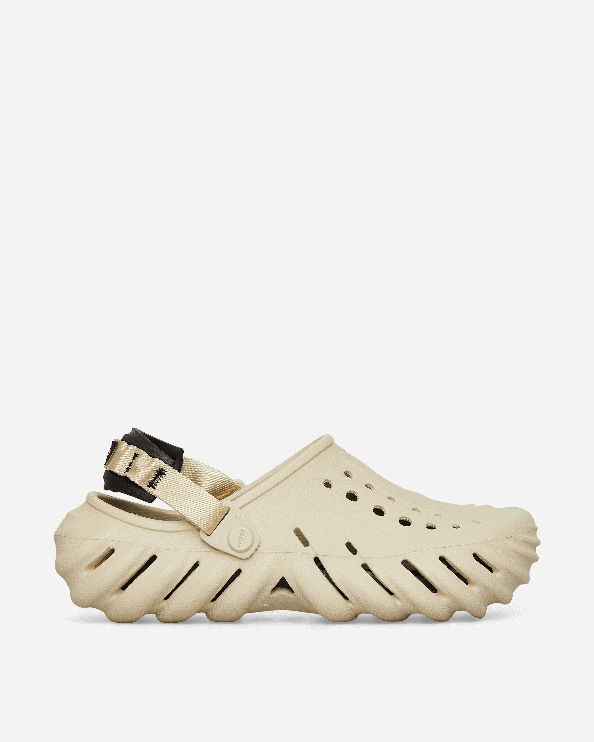 Crocs Echo Clog Bone/Black Sandals and Slides Sandals and Mules CR207937 BONEBLACK