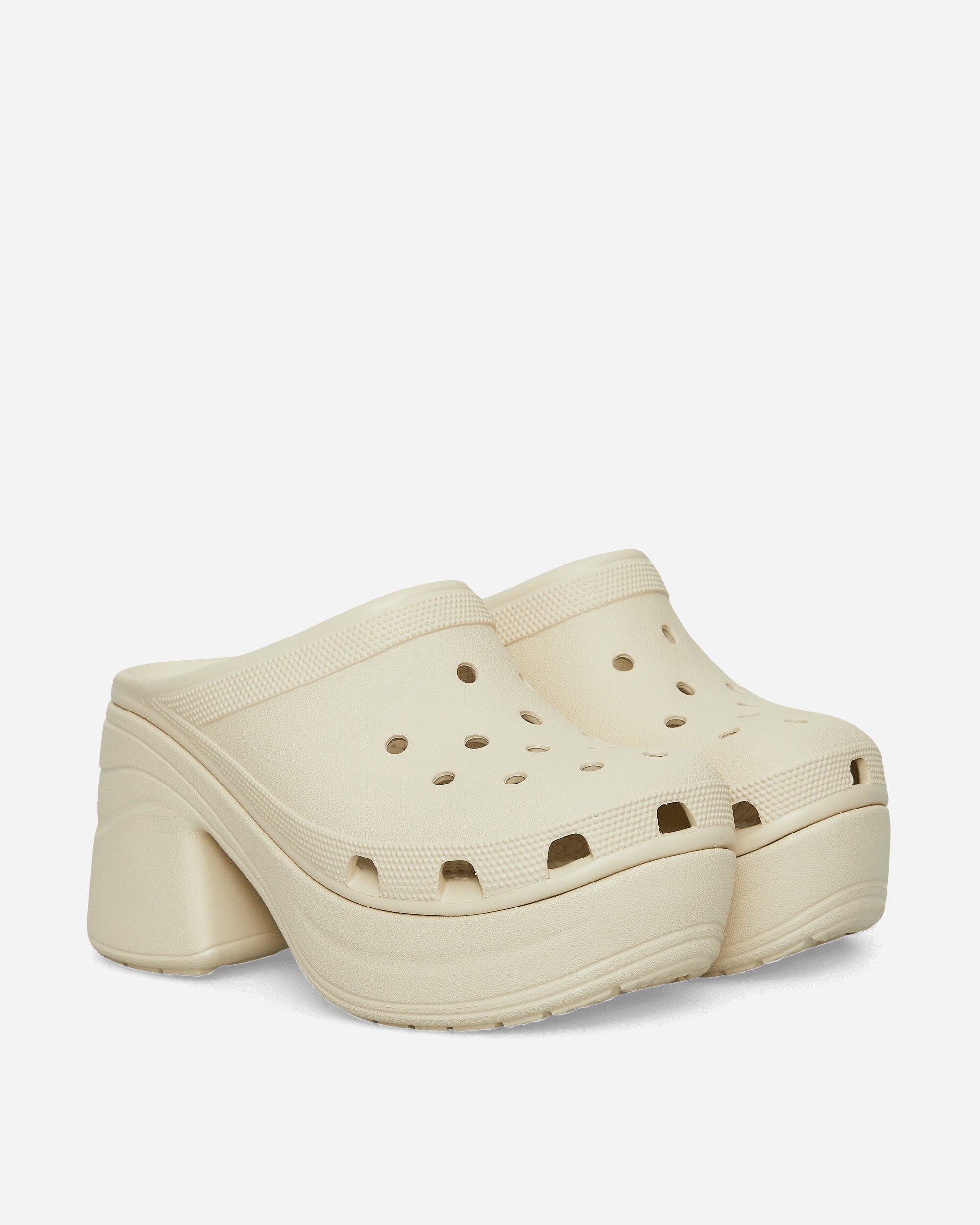 Crocs Wmns Siren Clog Bone Sandals and Slides Sandals and Mules CR208547 BONE