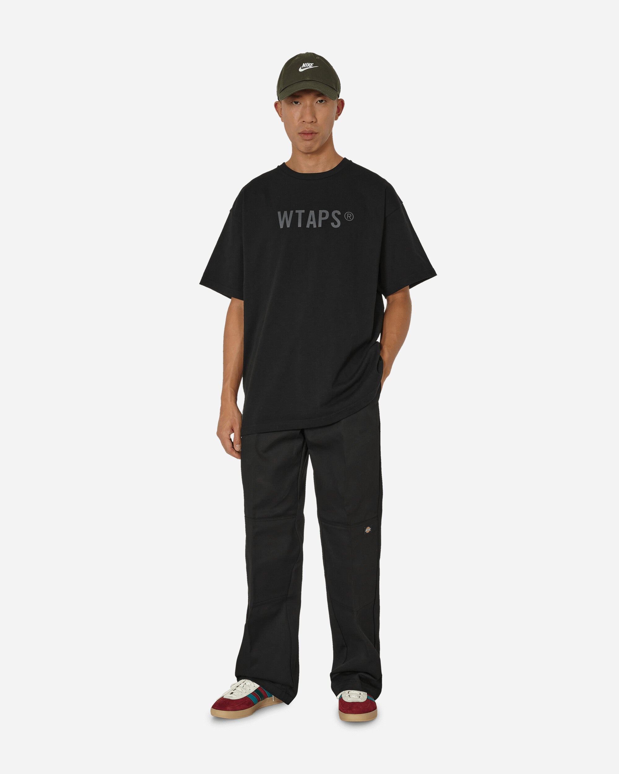 Dickies Double Knee Rec Black Pants Trousers DK0A4XK3 BLK1