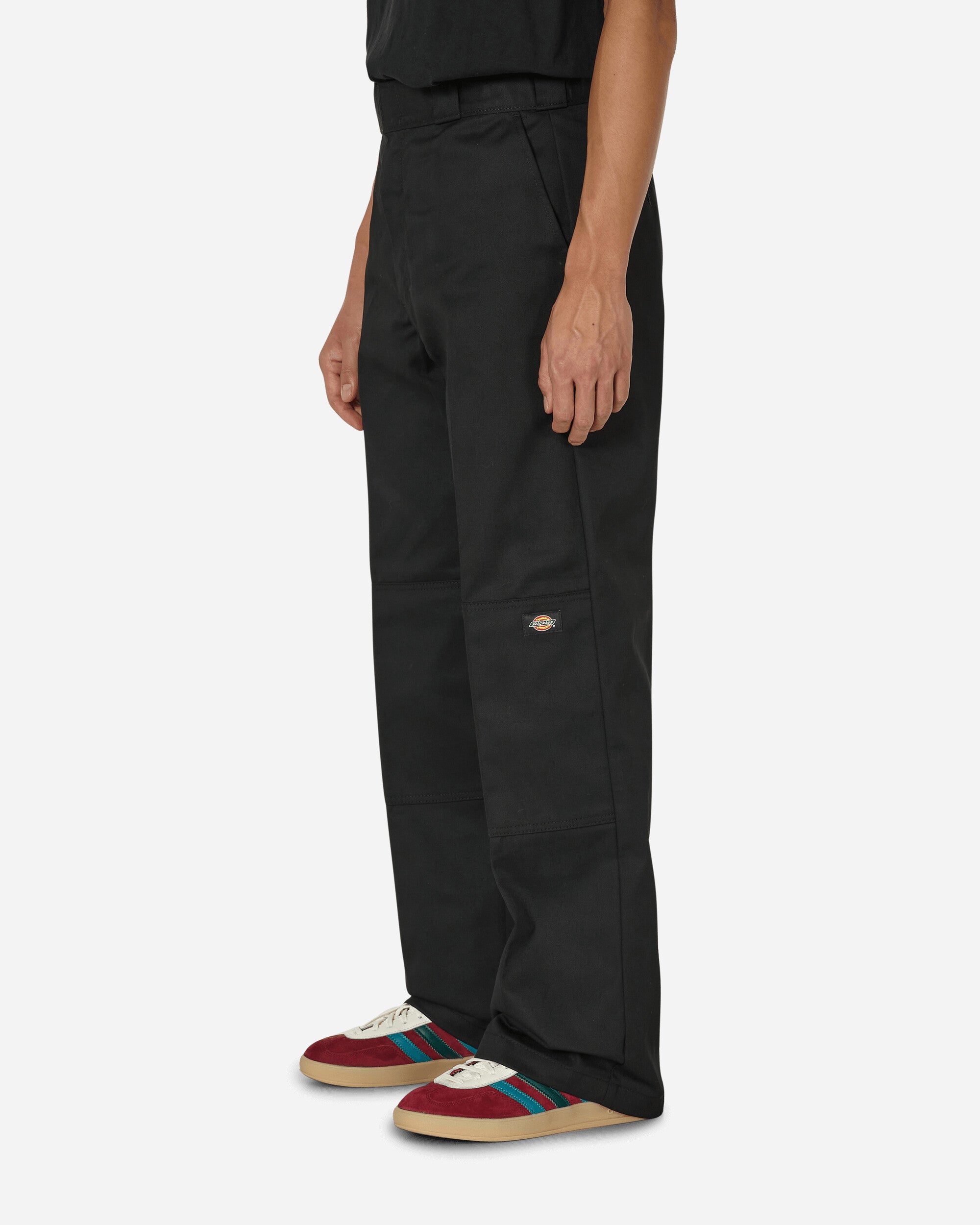 Dickies Double Knee Rec Black Pants Trousers DK0A4XK3 BLK1