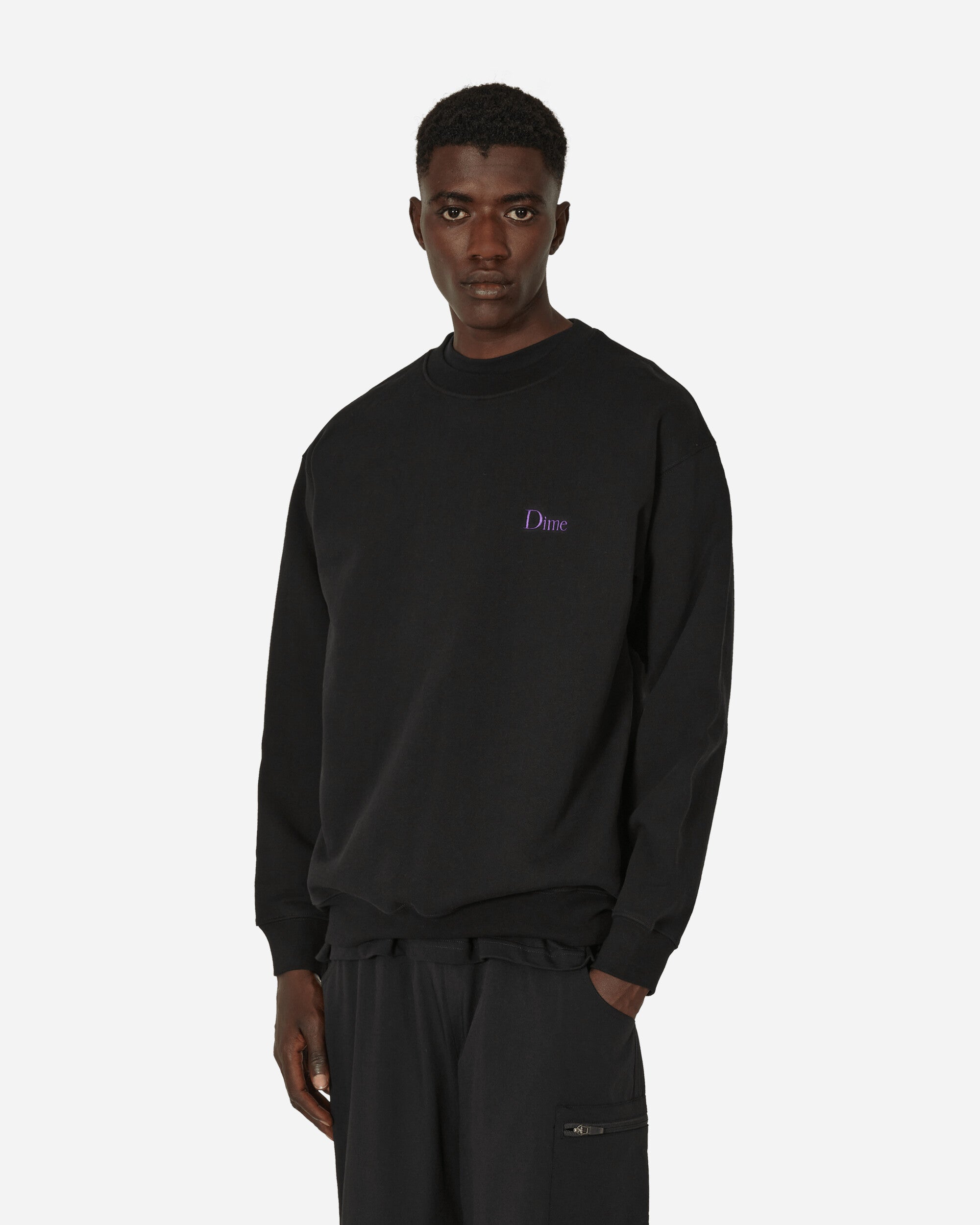 Classic Small Logo Crewneck Sweatshirt Black