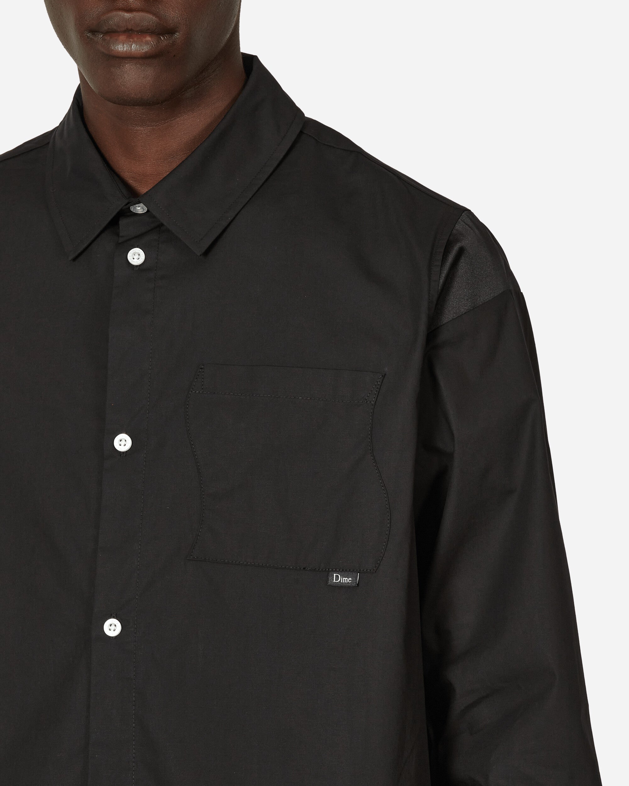 Dime Button Up Shirt Black Shirts Longsleeve Shirt DIME23D1F4BLK BLK
