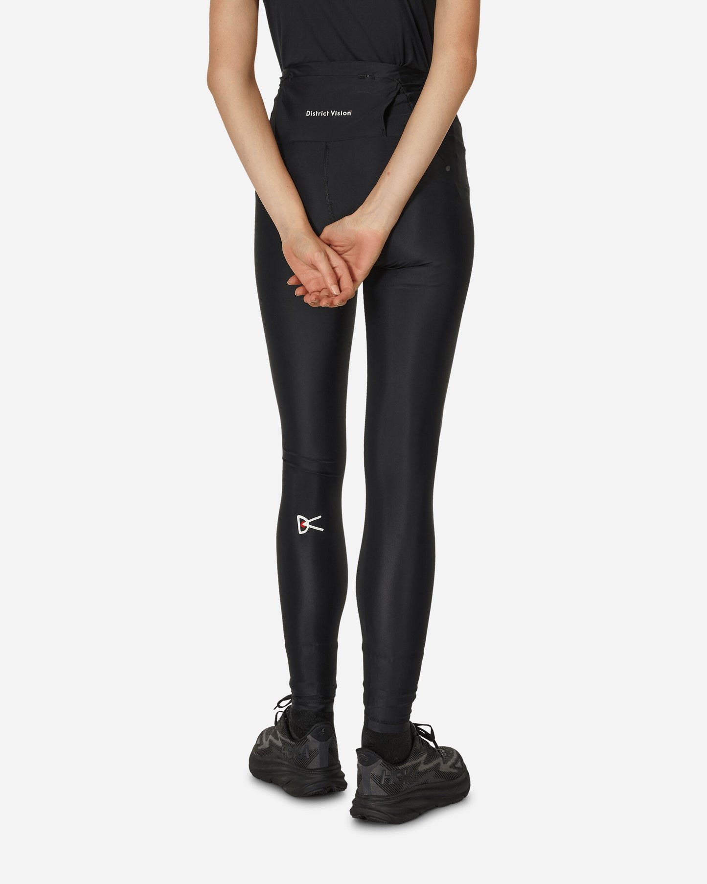 District Vision Wmns W Recycled Pocketed Full Lenght Tights Black Pants Track Pants DVW0005 B