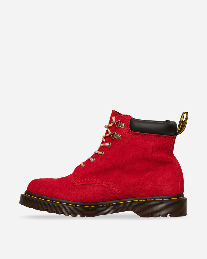 Dr. Martens 6 Eye Boot 939 Dms Red Napped Suede Boots Mid Boot 31080953 001