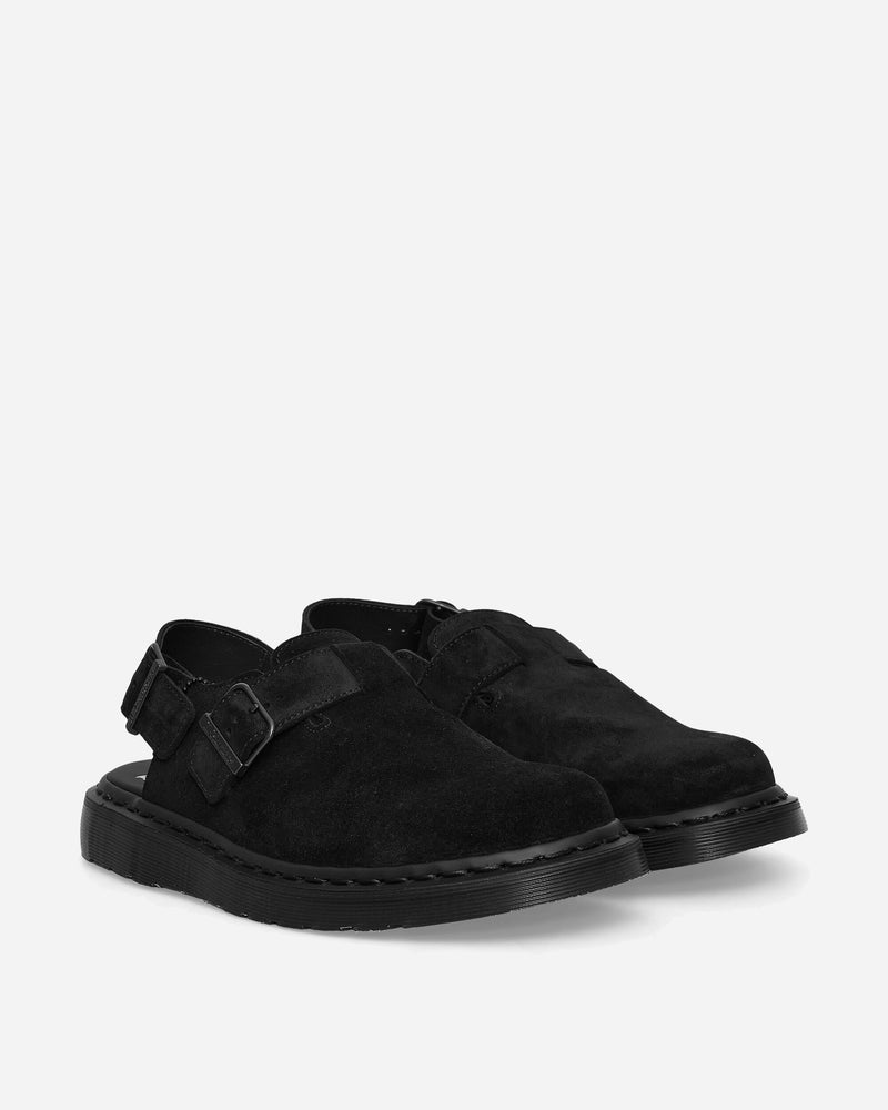 Dr. Martens Buckle Mule Jorge Black Repello Calf Suede Sandals and Slides Sandals and Mules 27492001 001