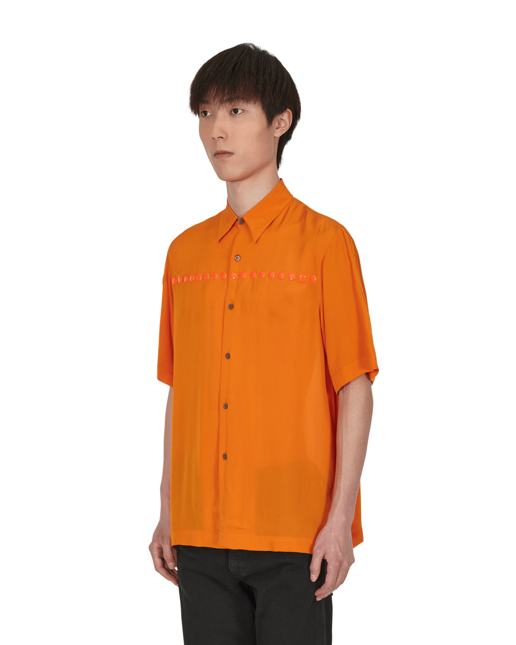Dries Van Noten Clasen Emb 4122 Orange  Shirts Longsleeve 020739-4122 353