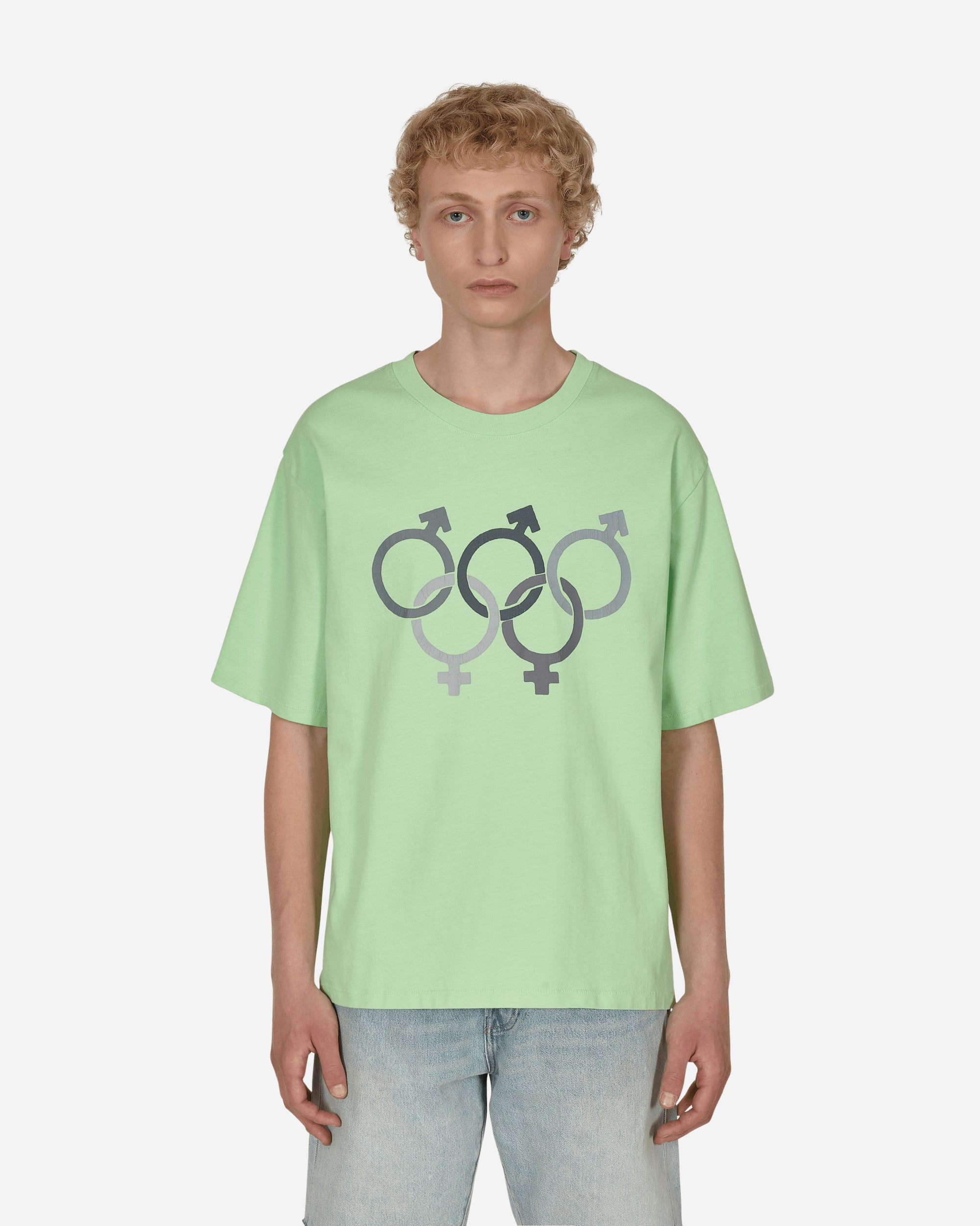 ERL Olympics Sex Tshirt Knit Lime T-Shirts Shortsleeve ERL04T010 2