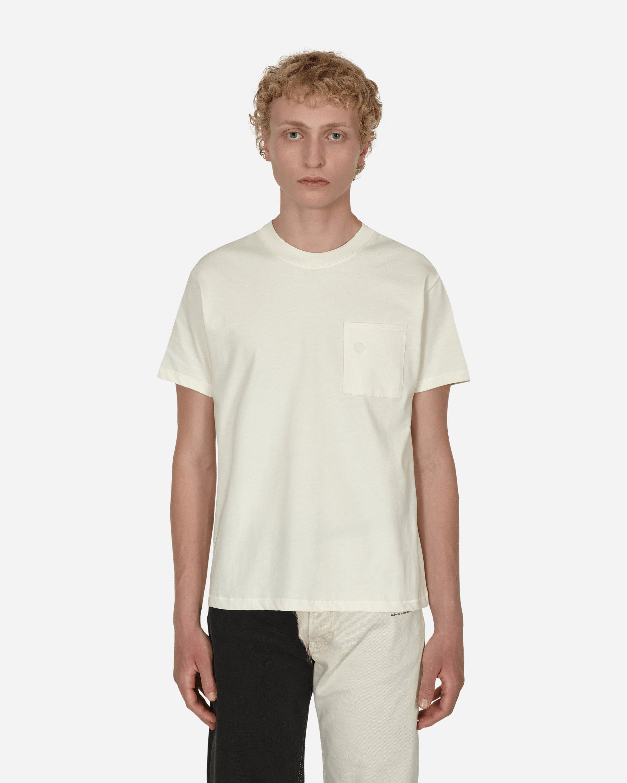 ERL Pocket Tshirt Knit White T-Shirts Shortsleeve ERL04T003 3