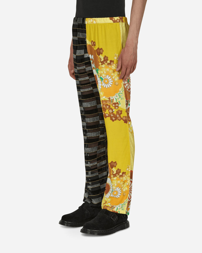 ERL Elastic Wasitband Pants Woven Yellow Silver Pants Trousers ERL04P017 1